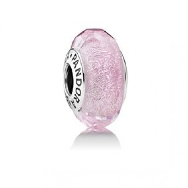 Pandora hopea Faceted Pink Muran Glass hela 791650
