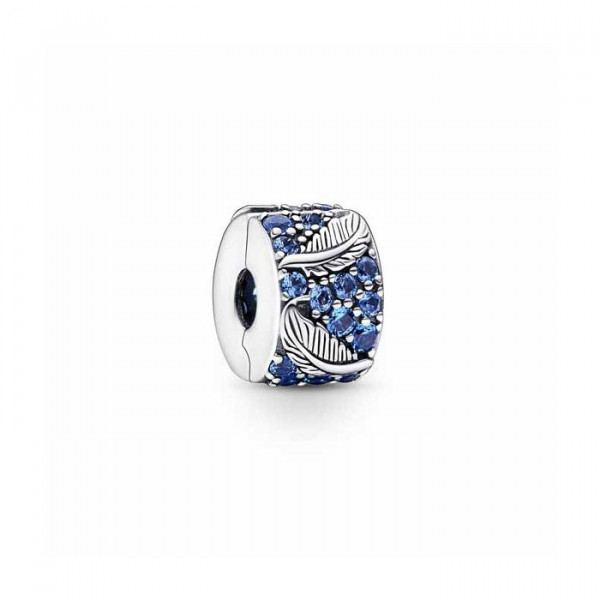 Pandora Moments Curved Feather & Pave lukkopala 792552C01