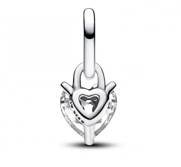 Pandora ME Keyhole Heart Mini Dangle Charm Sterling silver hela 793086C01