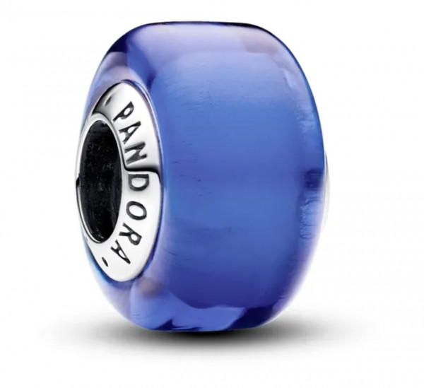 Pandora Moments Blue Mini Murano Glass Charm Sterling silver hela 793105C00