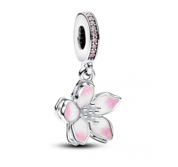 Pandora Timeless Cherry Blossom Sterling Silver enamel riipushela 790667C01