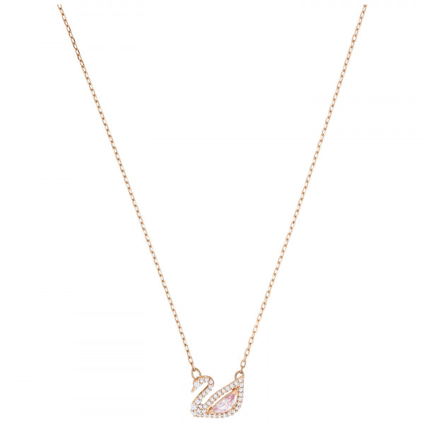 SWAROVSKI Dazzling Swan Necklace, Multi-colored, Rose gold plating 5469989