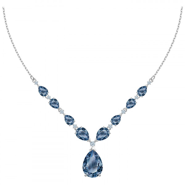 SWAROVSKI Vintage Necklace, Blue, Rhodium plated 5472614