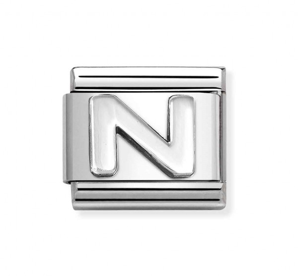 NOMINATION Classic SilverShine kirjain N 330113/15