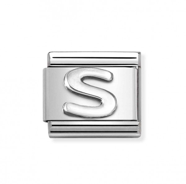 NOMINATION Classic SilverShine kirjain S 330113/19