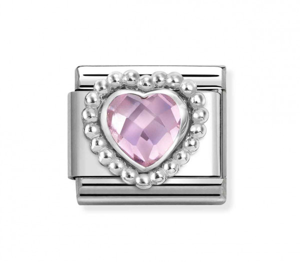 Nomination classic Silver Pink stoneheart 330606/003