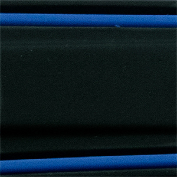 PYRY musta/sininen silikoniranneke 20-24mm