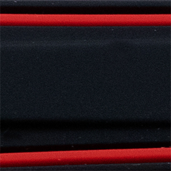 PYRY musta/punainen silikoniranneke 20-24mm