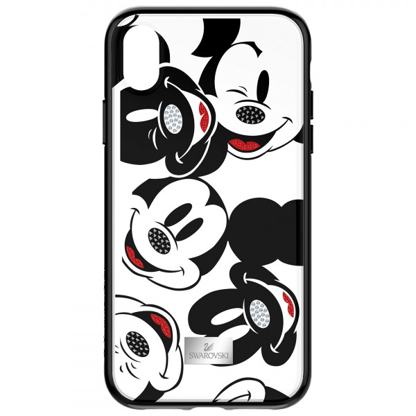 SWAROVSKI Mickey Face Smartphone Case with integrated Bumper, iPhone® 9, Black 5449137